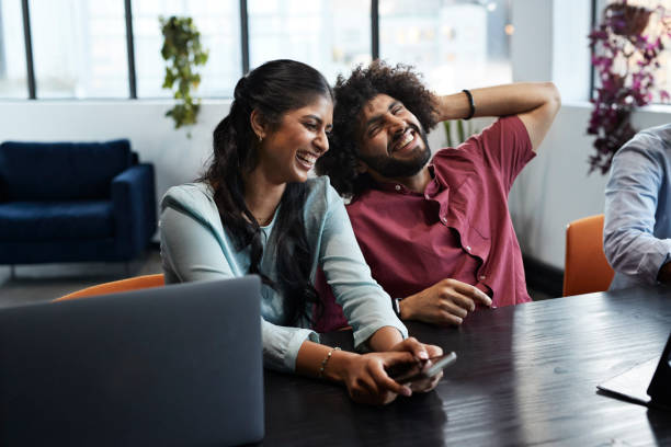 Stock photo of two young professionals